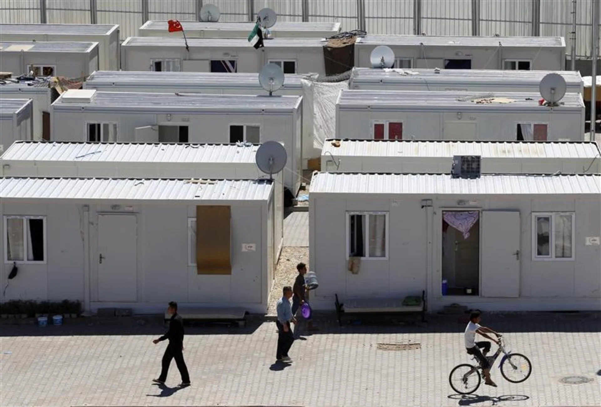 container refugee camp